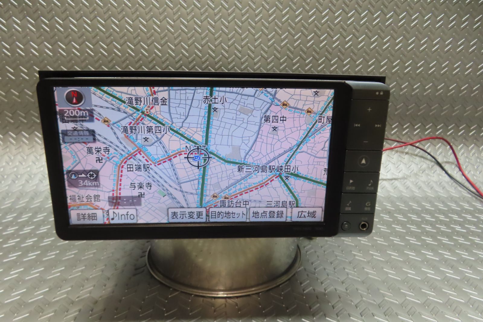 タッチパネル正常/完動品保証付★W5951/トヨタ純正　HDDナビ　NHZN-W60G　TV地デジフルセグ内蔵　Bluetooth内蔵　TV視聴OK　本体のみ