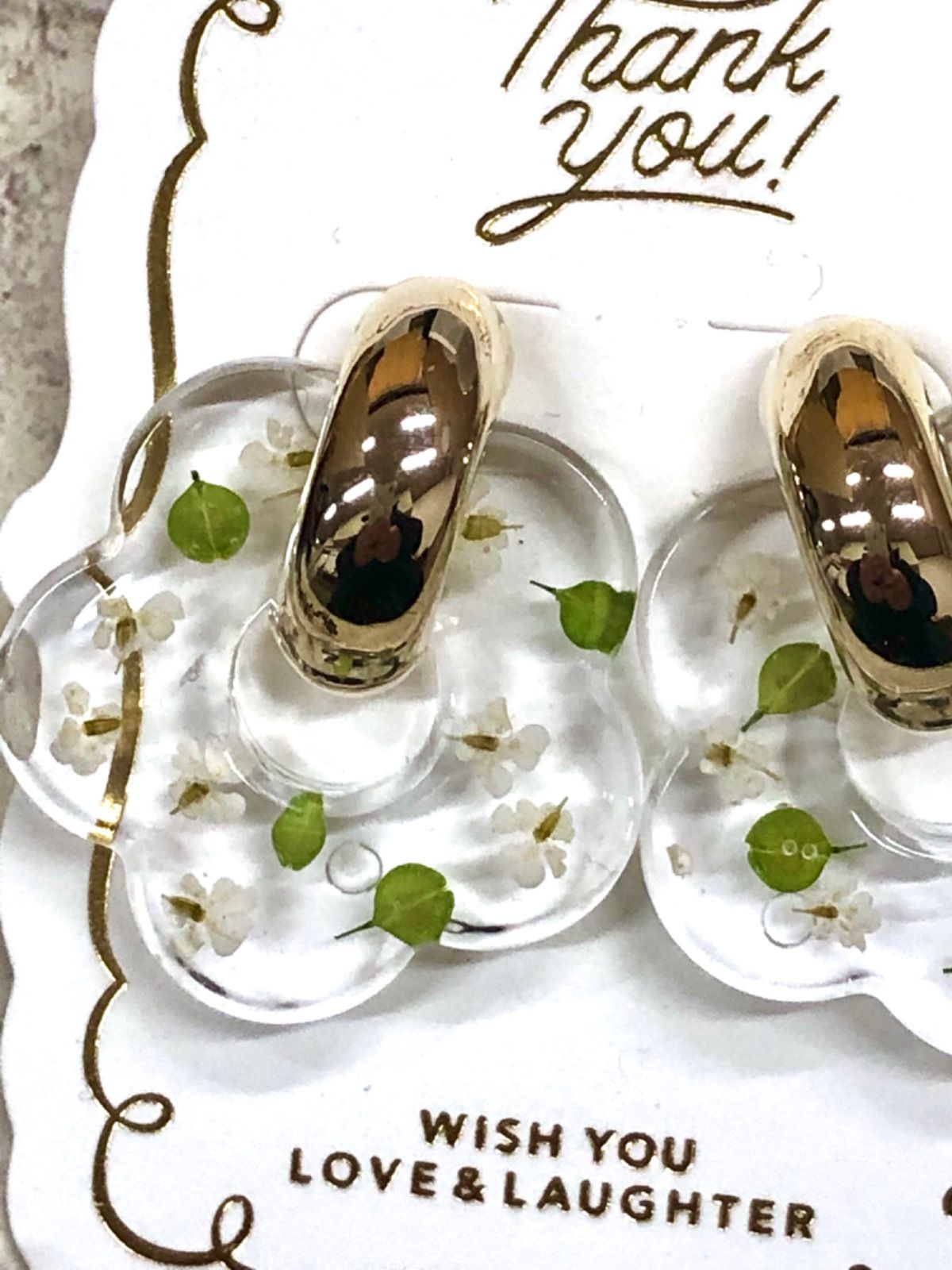 ハンドメイドピアス312