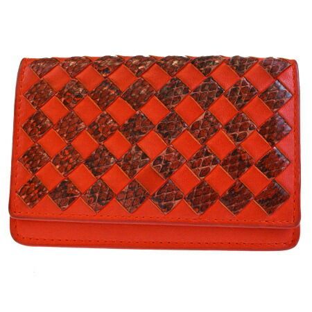 希少✨ ボッテガ ヴェネタ パイソン イントレチャート カードケース