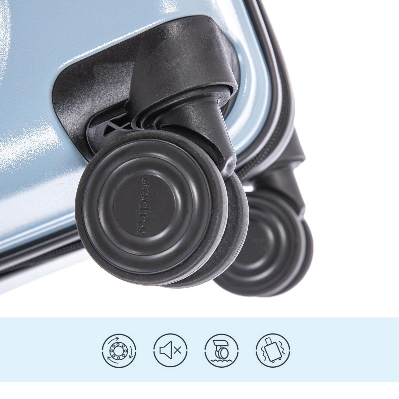 PulSpeed 22インチ キッズ ライドオン スーツケースシートベルト＆ダイヤルロック付き 子供用キャリーバッグ スピナーウィール 収納カバー付き 3歳以上 旅行用 プレゼント対応 ベビー用トロリー STEELWINDOWSANDDOORS_COM