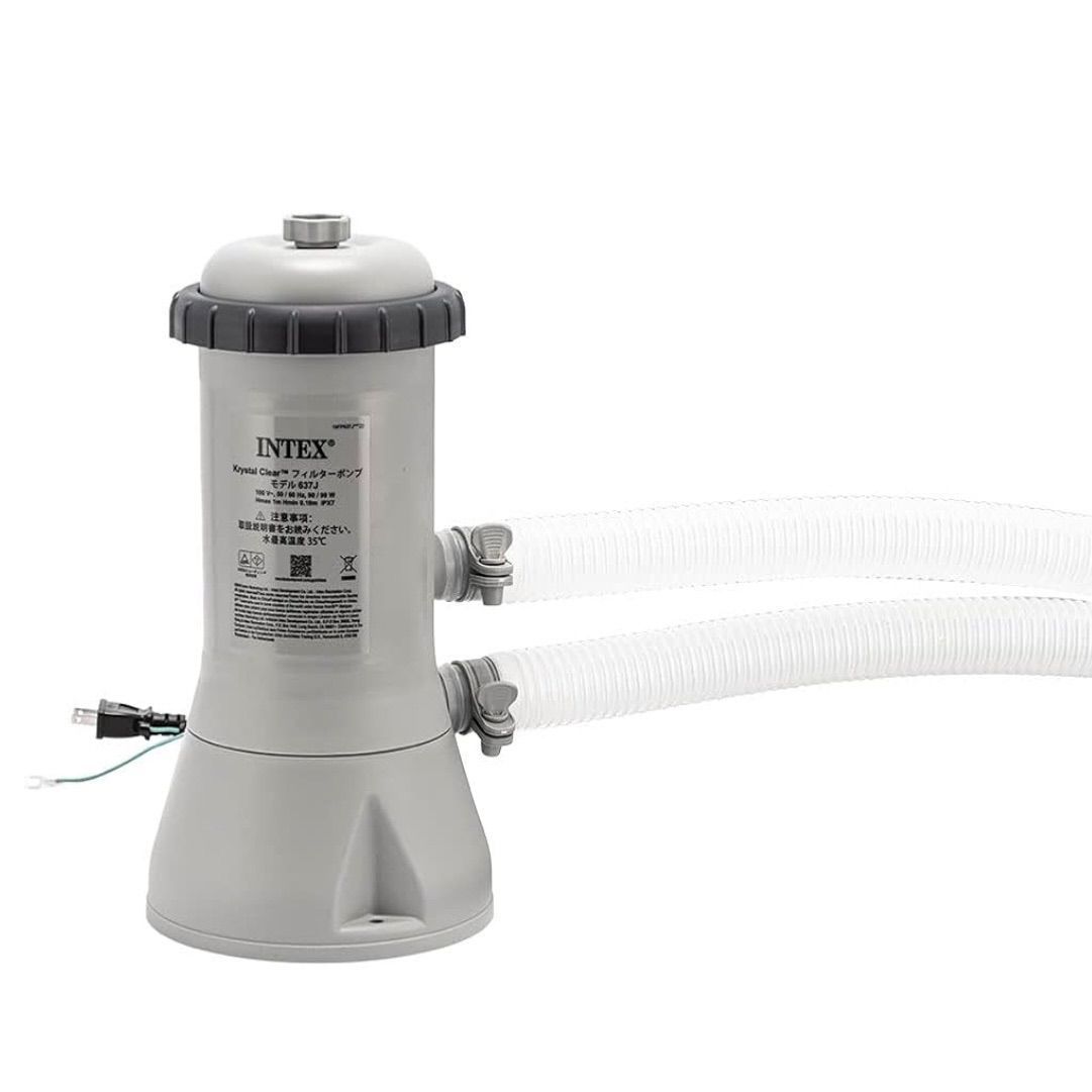 インテックス Intex フィルターポンプ カートリッジフィルター１個付き クリスタルクリア 28637JP プール用ポンプ 浄水器 循環 ろ過 家庭用プール用 OLIVEOS_COM_TR