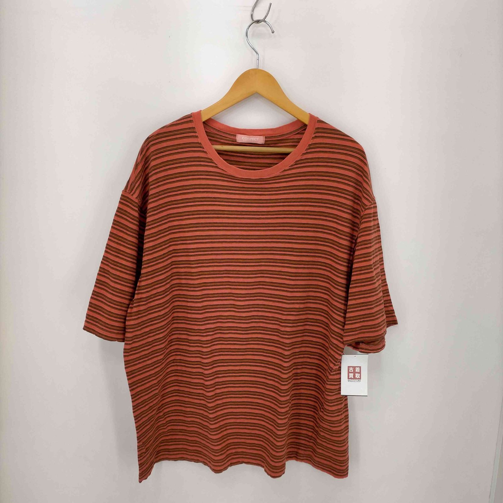 コンフェクト confect 23SS コットンリネン マルチボーダー 半袖
