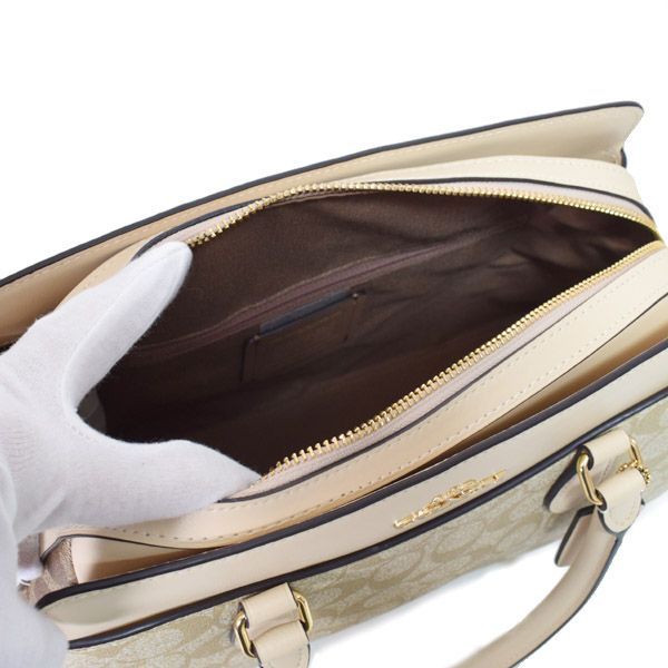 コーチ バッグ COACH コーティングキャンバス レザー シグネチャー 