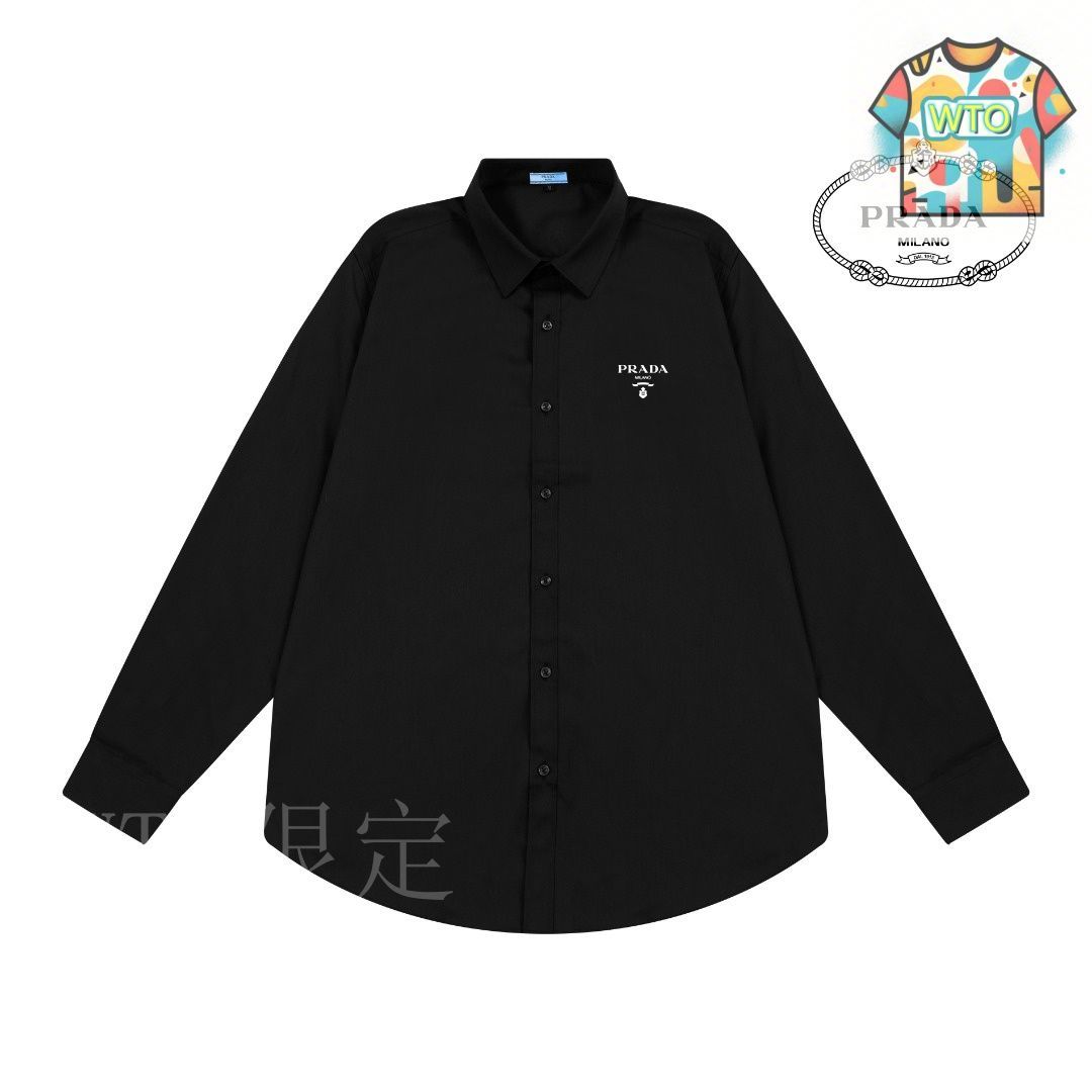 今日特価】Prada Logo ロングスリーブシャツ-3 - メルカリ