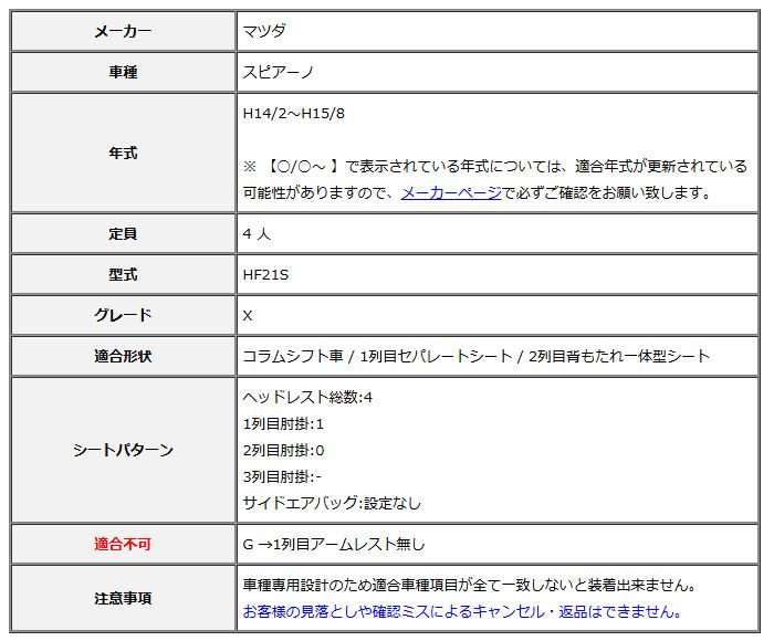Clazzio クラッツィオ シートカバー DIA ダイヤ スピアーノ HF21S H14 2~H15 8 ES-0620