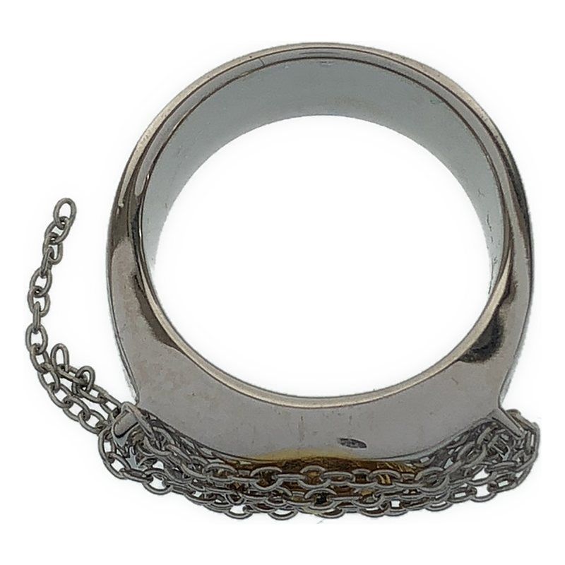 【美品】  Ground Y / グラウンドワイ | × 呪術廻戦  獄門彊 五条悟 / Prison Realm Ring /チェーン リング | 03 | シルバー/ゴールド | メンズ 美品】 Ground Y / グラウンドワイ | × 呪術廻戦 獄門彊 五条悟