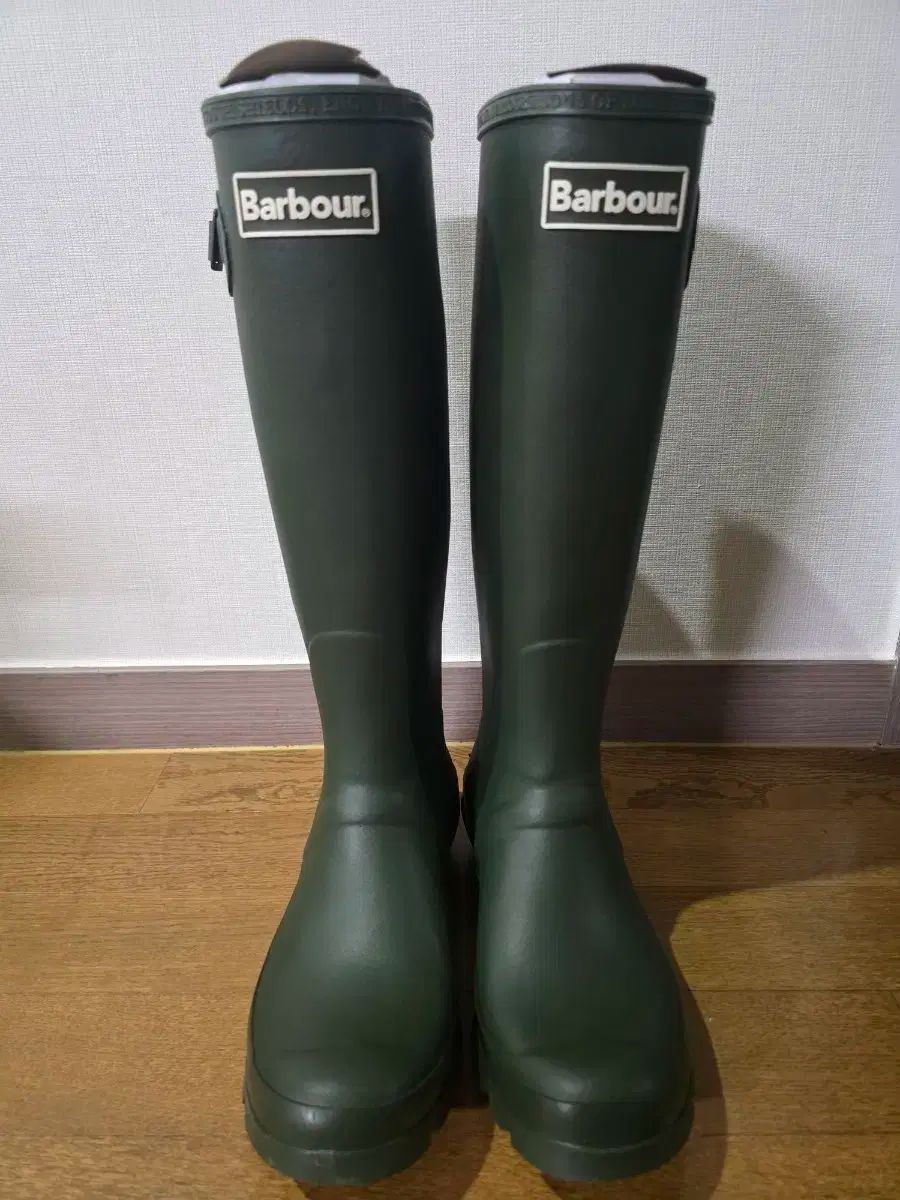 バブアー レインブーツ オリーブ uk6