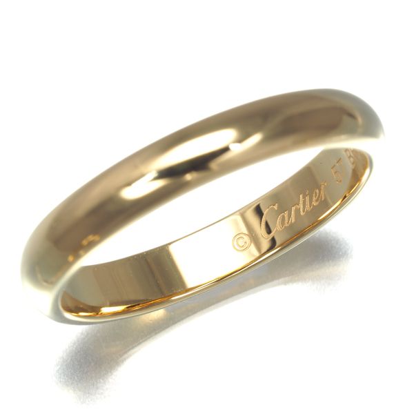 カルティエ リング 1895 クラシックウェディング 3.5mm 57号 K18YG  