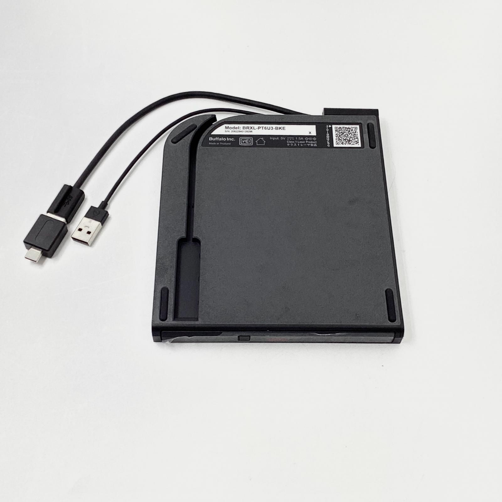 BUFFALO BRXL-PT6U3 外付けドライブ BUFFALO 外付ブルーレイドライブ