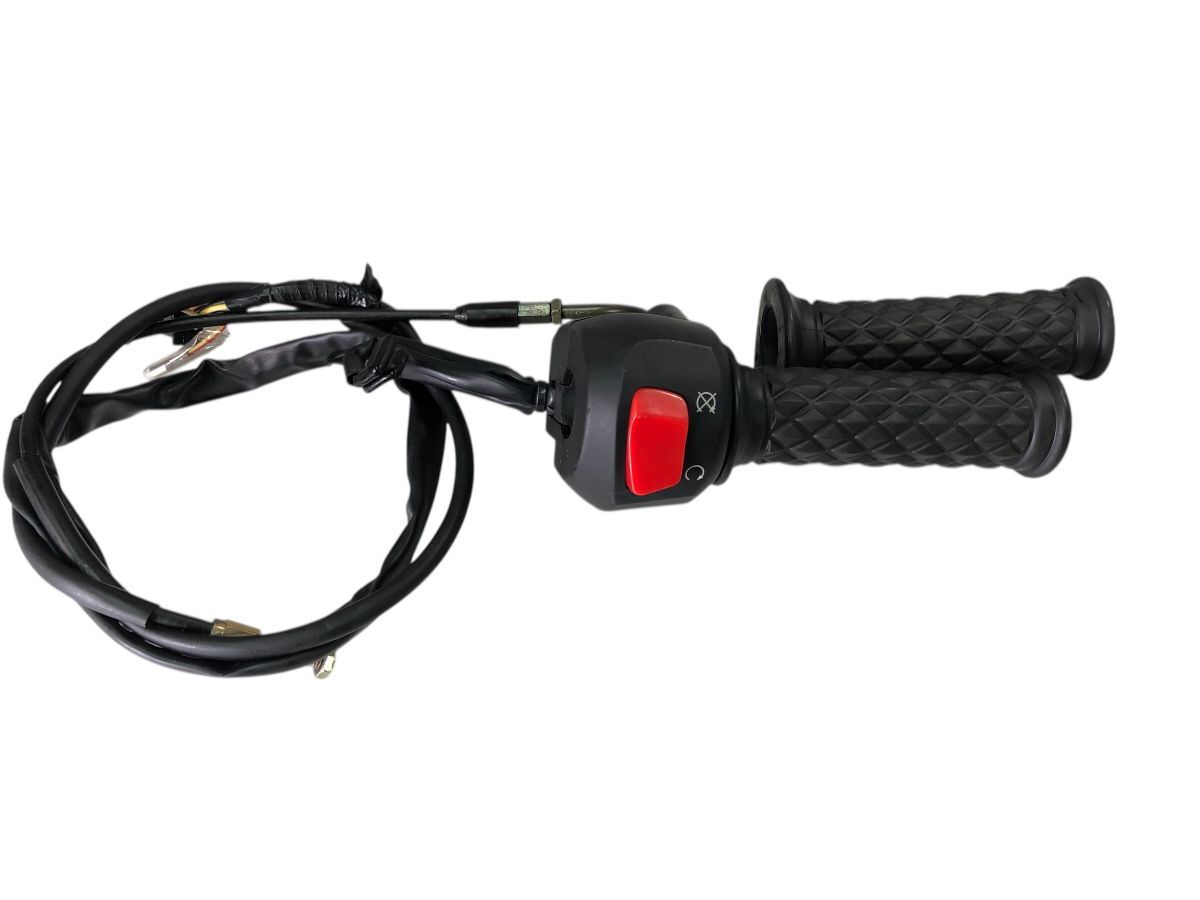 MUTT マットモーターサイクルズ サバス250 右 スイッチボックス スロットルワイヤー グリップ左右セット 補修 2635-M6534