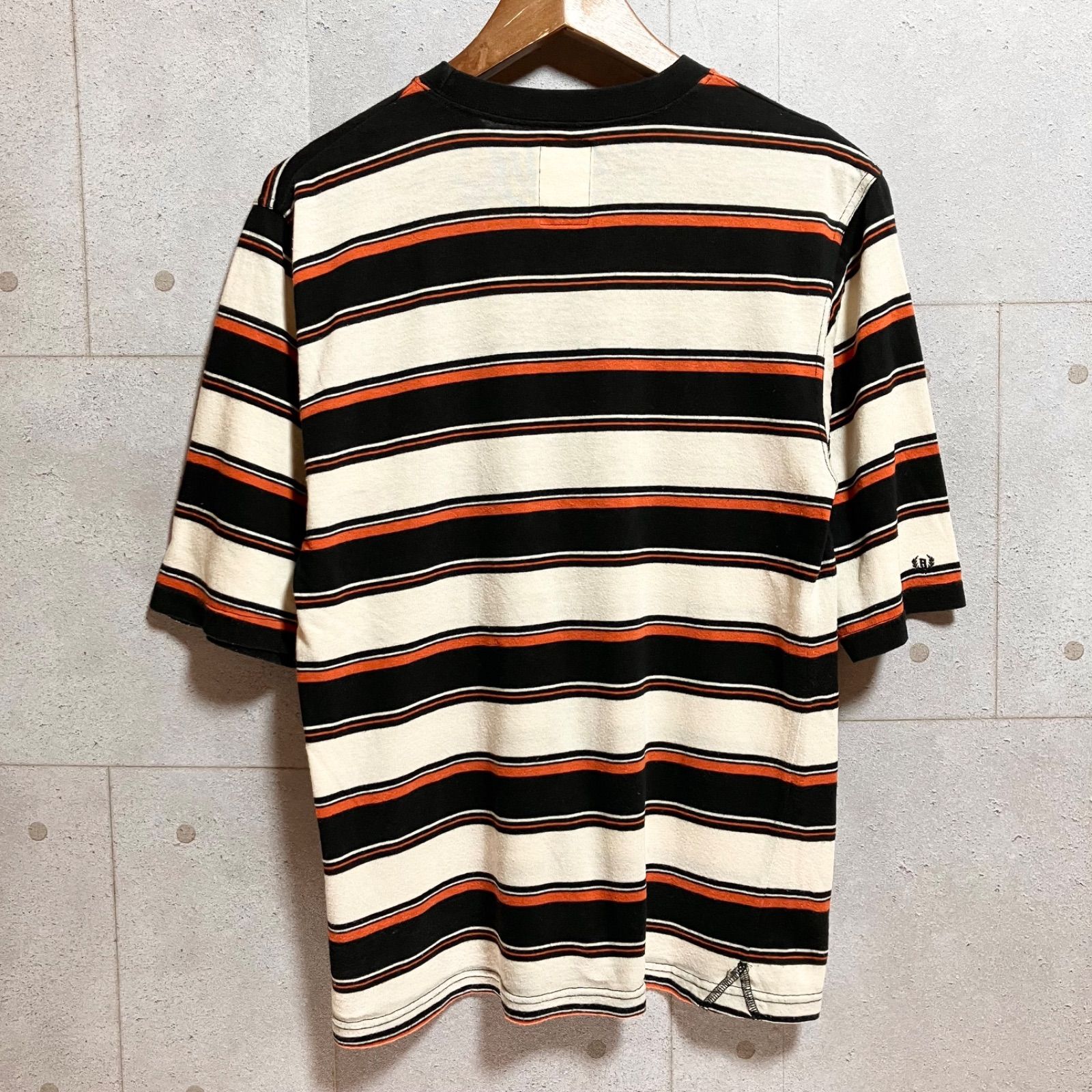 NEIGHBORHOOD 刺繍 ポロシャツ 黒 ネイバーフッド 希少 アーカイブ 希少 NEIGHBORHOOD ネイバーフッド 太 ボーダー Tシャツ 半袖