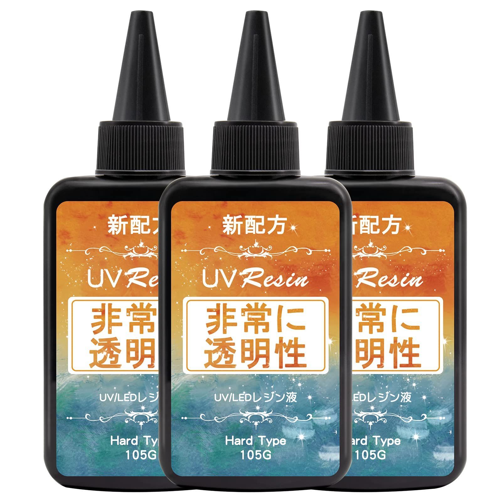 UNOKKI レジン液 高い透明 315g UV/LED対応 レジン液 大容量 高い透明 UVレジン液 ジュエリー等に適用クリアuvレジン 硬化速い 低刺激性 レジン液 大容量