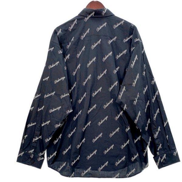 BALENCIAGA バレンシアガ シャツ 長袖 ロゴ総柄 647363 TJLY7 BALENCIAGA バレンシアガ シャツ 長袖 ロゴ総柄 647363 TJLY7