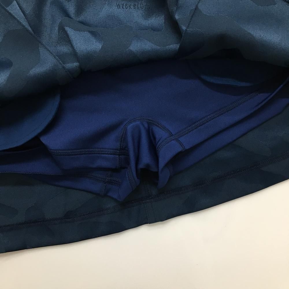 MARK & LONA ゴルフスカート カモフラスカル柄 ネイビー M【美品】 ☆SALE価格☆【超美品】マークアンドロナ スカート ネイビー