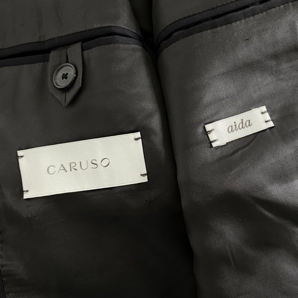 8b11 《美品》 CARUSO カルーゾ AIDA Suit スーツ セットアップ 