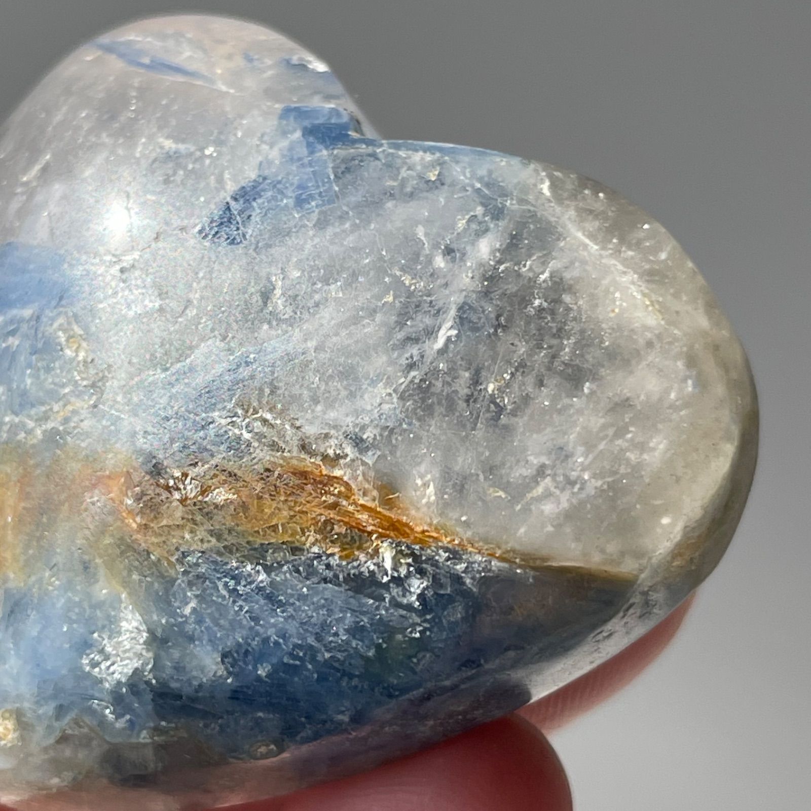 カイヤナイト ハート3個set01♡ Kyanite カイヤナイト|heart ハート④