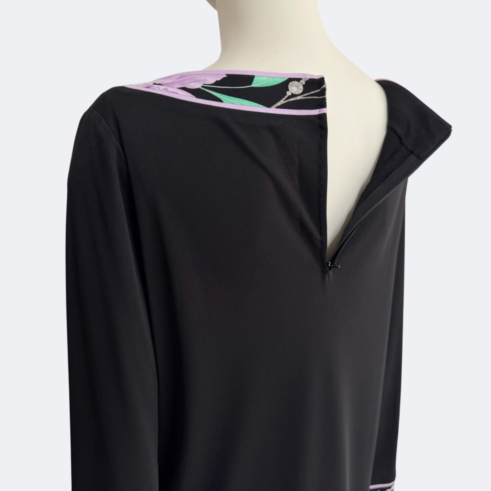 LEONARD レオナール ワンピース ブラック カンカン素材 Mサイズ - メルカリ