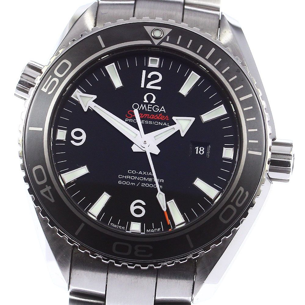 オメガ OMEGA シーマスタープラネットオーシャン 232.30.38.20.01.001 ブラック SS ボーイズ 腕時計