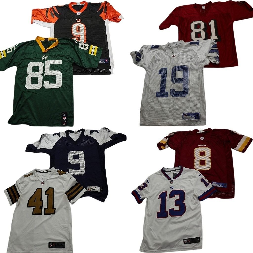古着卸 まとめ売り NFL ゲームシャツ ユニフォーム 8枚セット (メンズ