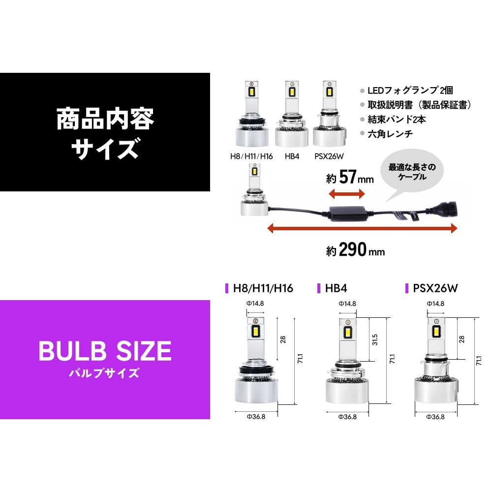 超爆光フォグランプ】即日発送【HID屋公式ショップ】LED フォグランプ