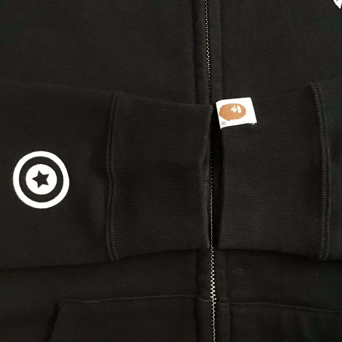 シャーク パーカー レディース Sサイズ ブラック a bathing ape BAPE