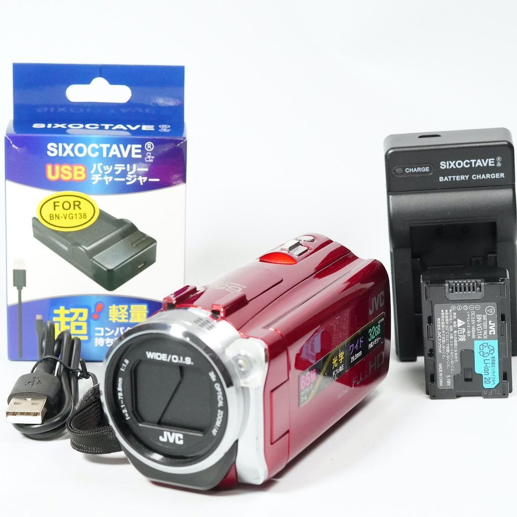 ✨美品✨ JVC GZ-E765 ビデオカメラ　Everio レッド JVC Everio GZ-E765-R [ローズレッド] 価格比較 - 価格.com