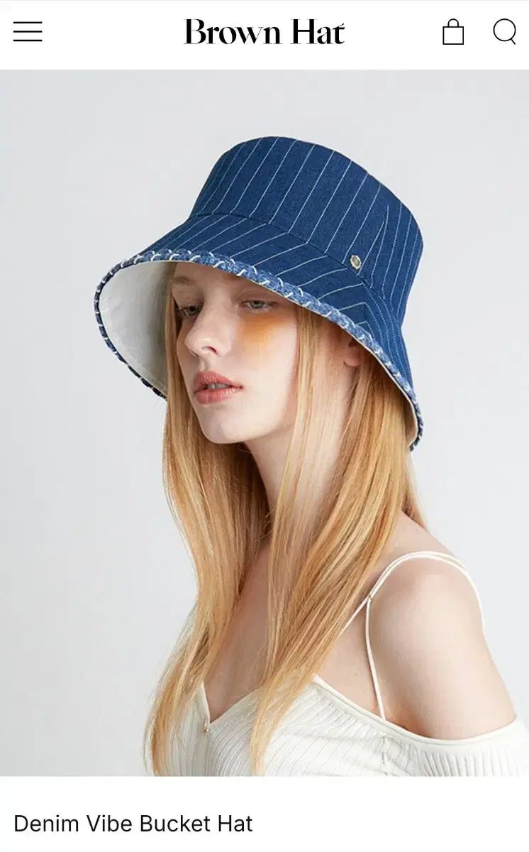 Brown Hat ブラウンハット デニム バケットハット