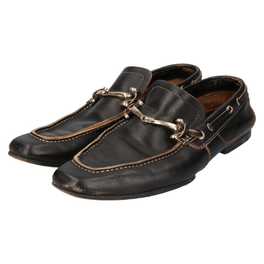 GUCCI ローファー GUCCI (グッチ) ホースビットレザーローファー ローカット