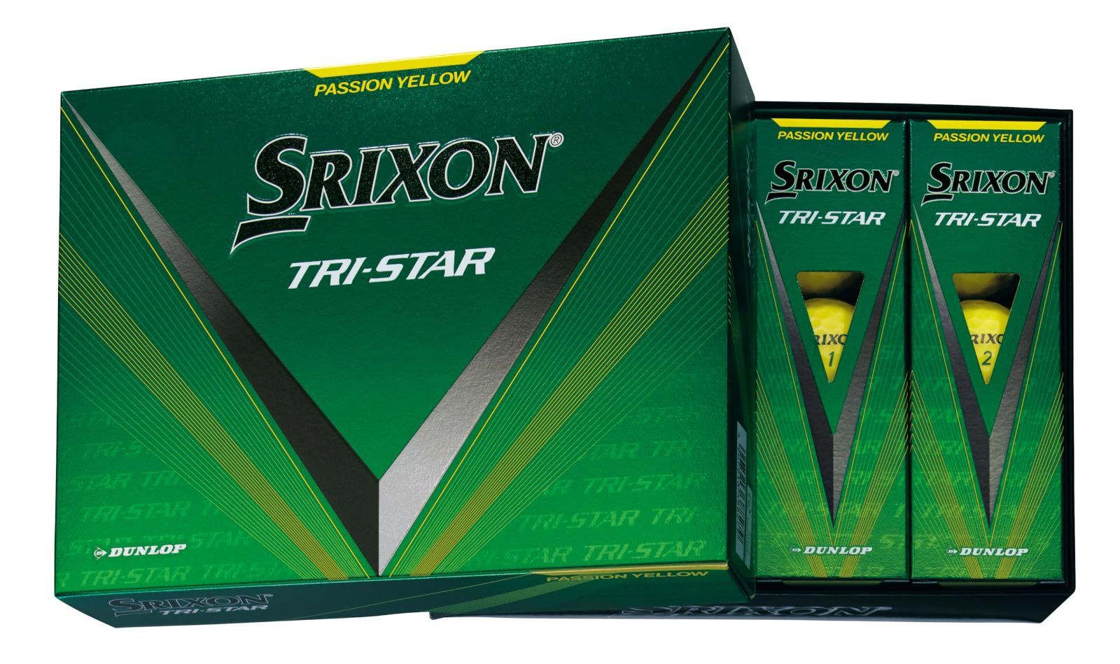 【新着商品】プレミアムパッションイエロー 1ダース(12個入り) 2024年モデル TRI-STAR4 SRIXON ダンロップゴルフボール