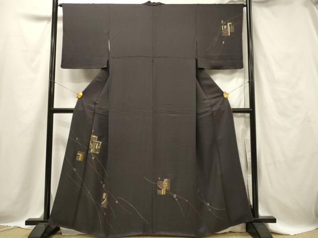 平和屋着物○訪問着 立波花筏 金彩 正絹 逸品 DAAV6385ps