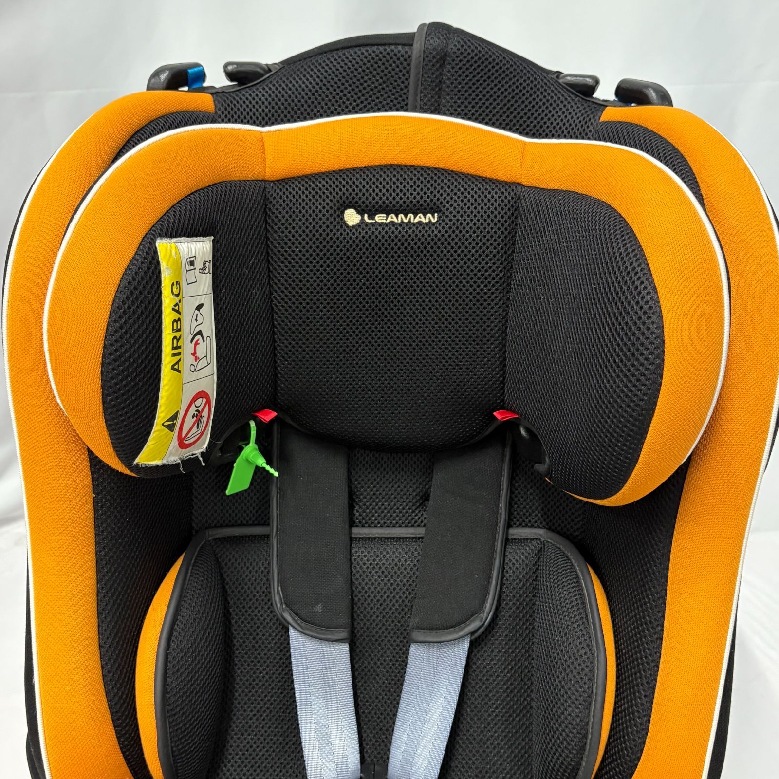 リーマン カイナ チャイルドシート ベビー ブラック オレンジ 美品 チャイルドシート リーマンLeaman カイナ 新生児 ジュニア