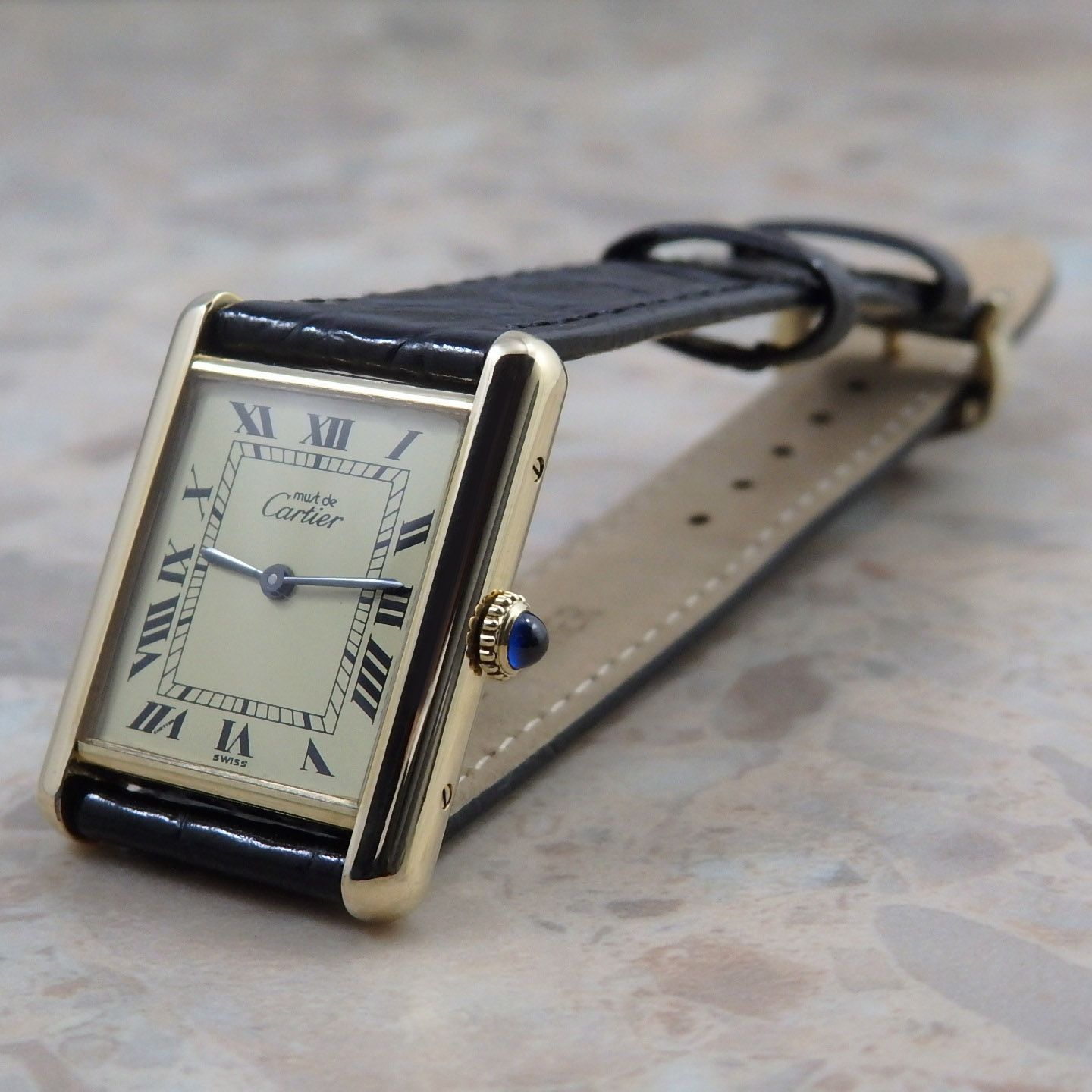 カルティエ マストタンク LM Cartier Tank 手巻き式