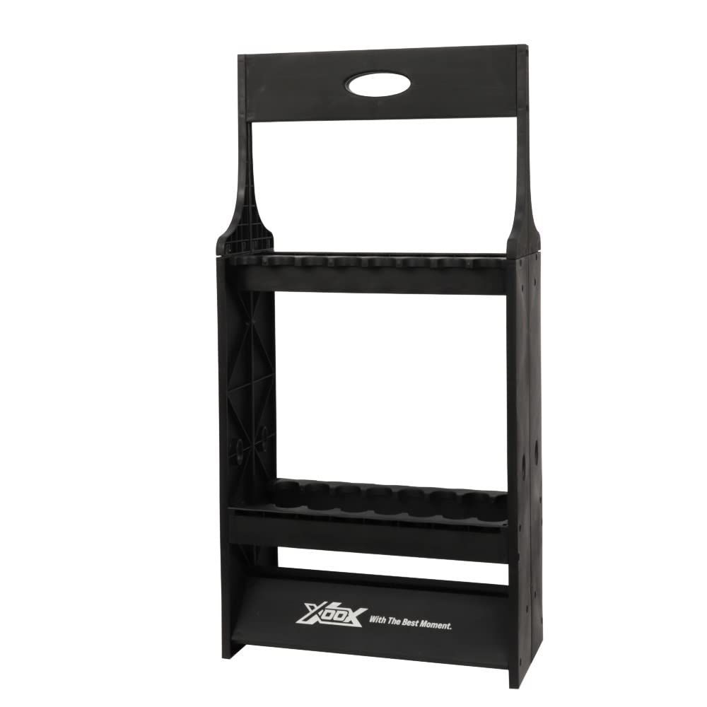 Color ブラック タカミヤ XOOX ロッドスタンド 16本 ブラック