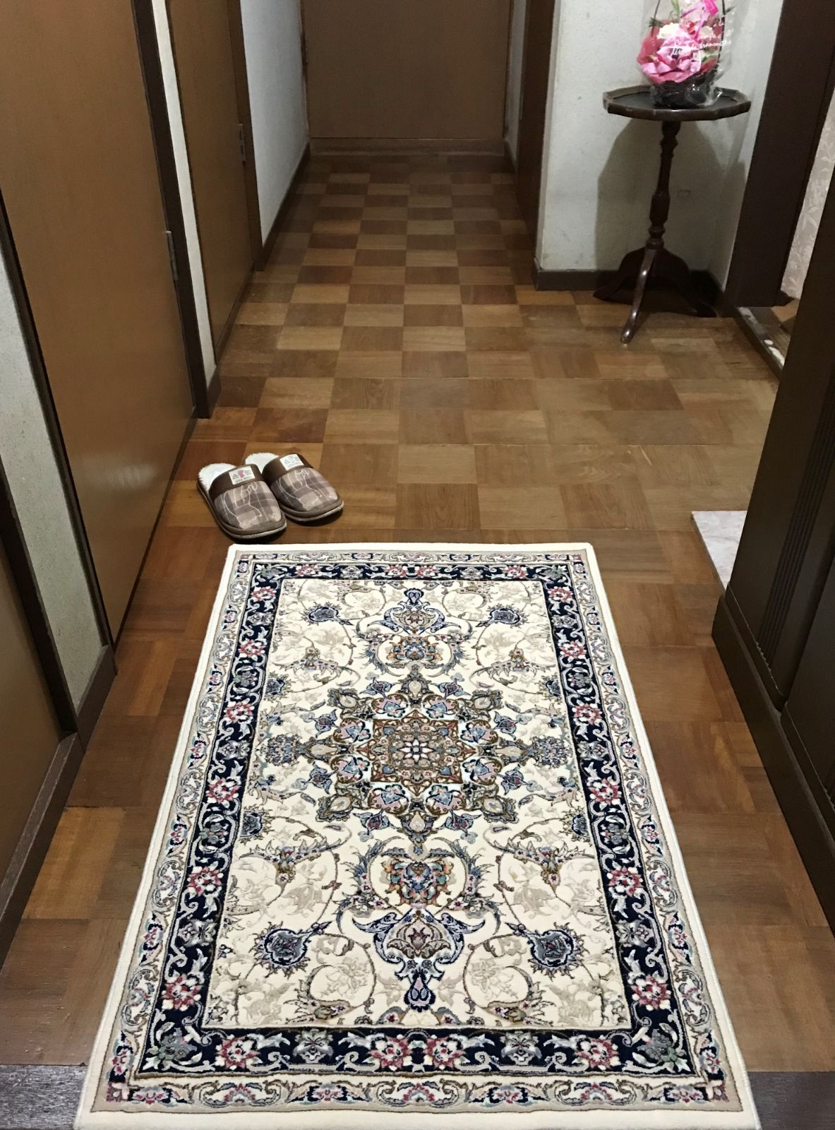 144万ノット！立体柄！本場イラン産 絨毯！ 約100×150cm-200631 【公式