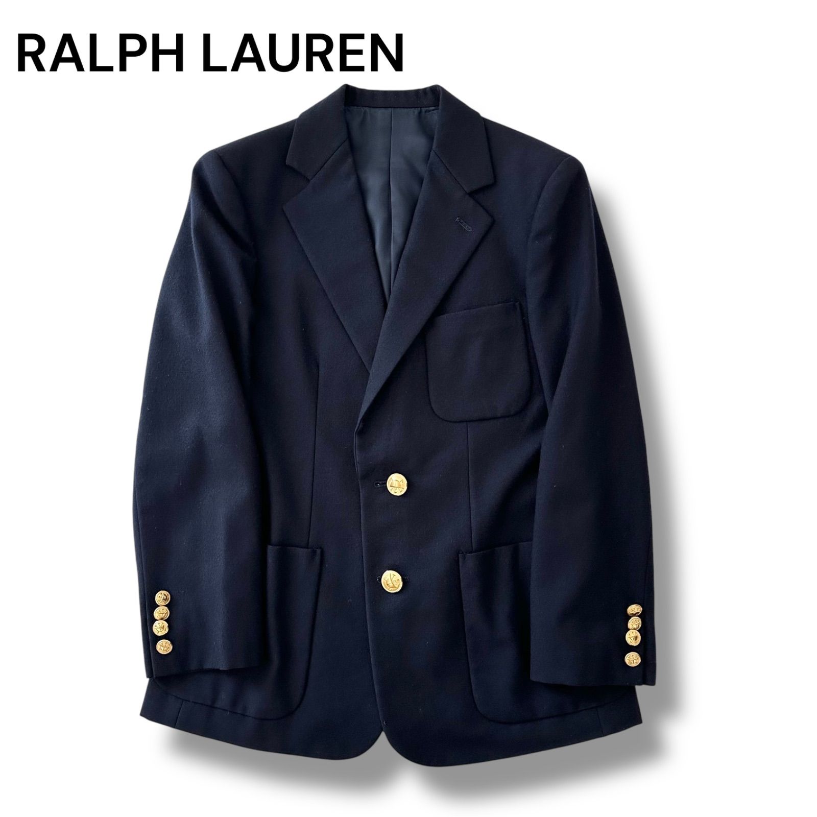 ラルフローレン ウール 紺ブレ ブレザー 金ボタン ネイビー ジャケット
