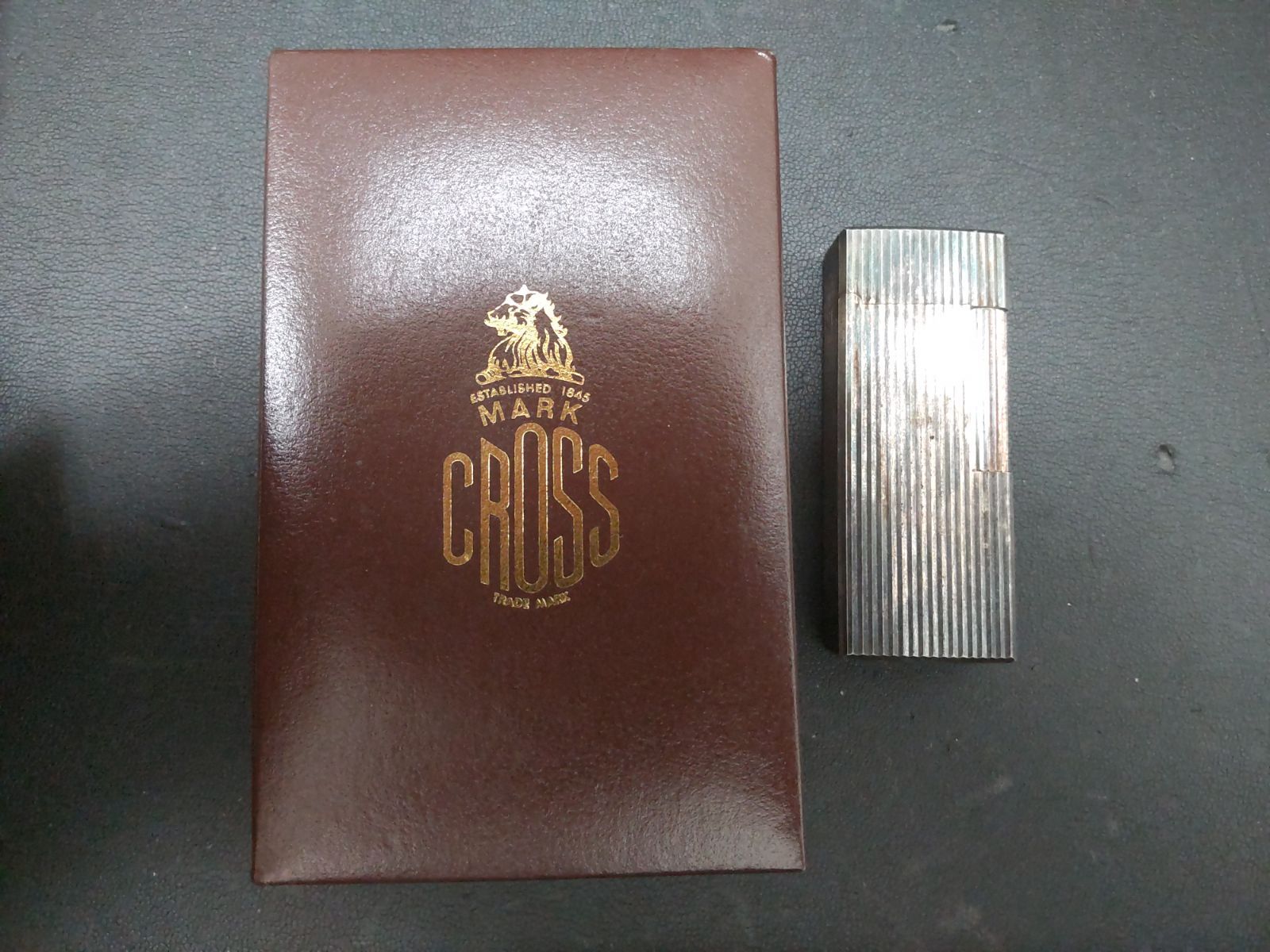 マーククロス MARK CROSS ガスライター シルバー　ビンテージ　イタリア マーククロス MARK CROSS ガスライター シルバー ビンテージ イタリア