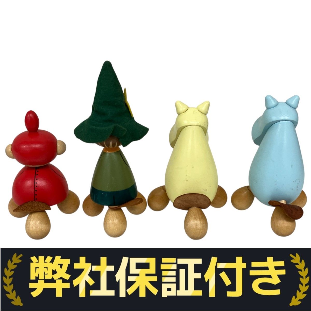 ムーミン フィギュア 3体セット ツボ押し MOOMIN (ムーミン) キャラクターグッズ 木製ツボ押しムーミン