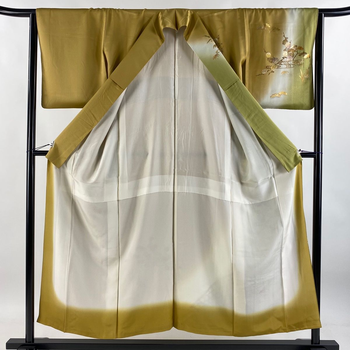 訪問着 身丈152.5cm 裄丈64.5cm M 袷 和田光正 落款 松竹梅 光悦