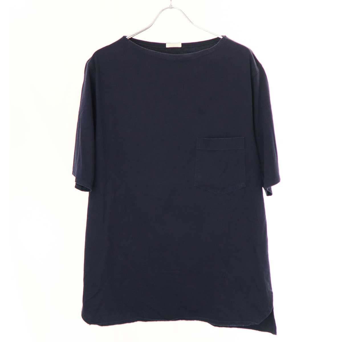 COMOLI コモリ 16SS ボートネックポケットTシャツ I01-05005 ネイビー 2