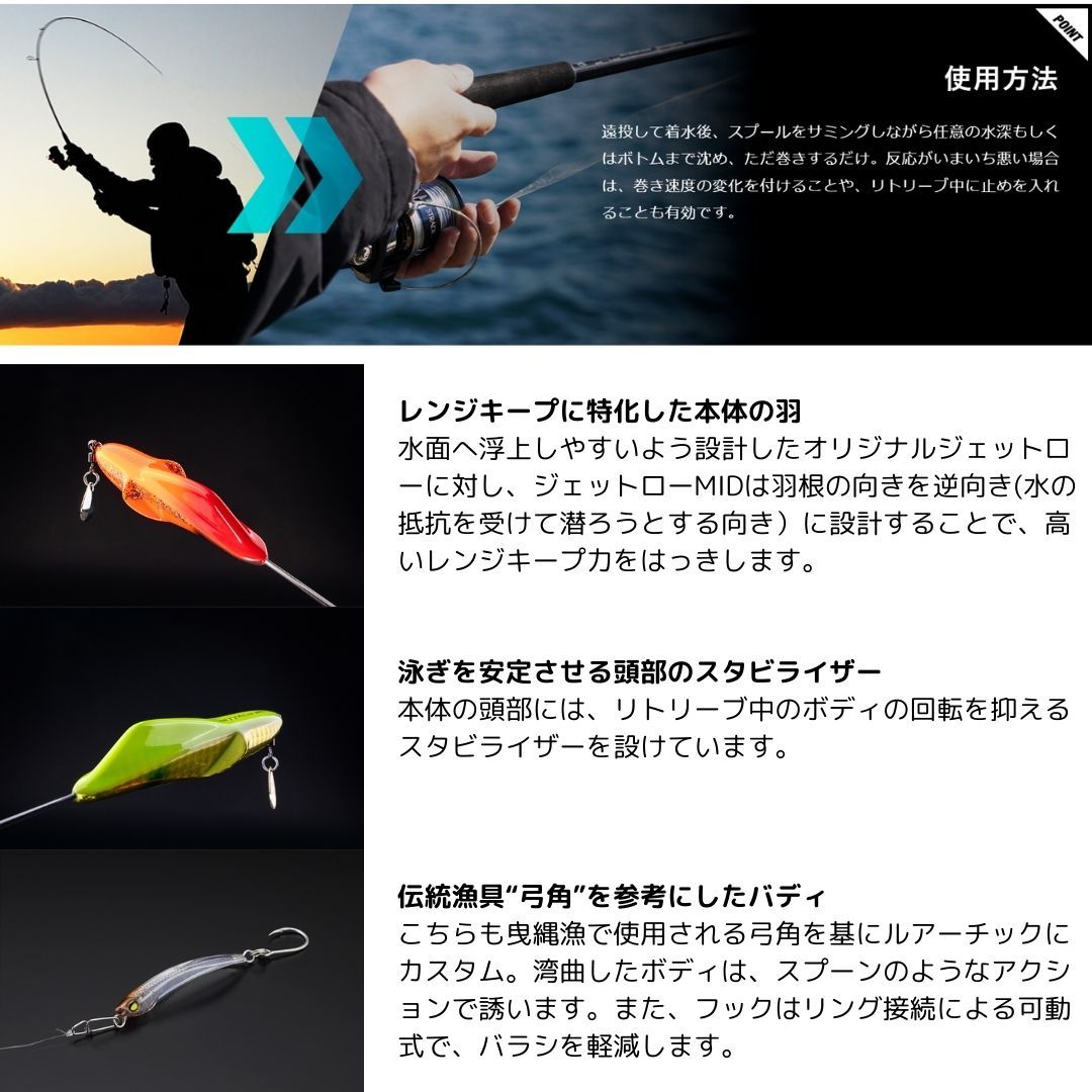 ジェットローミッド 35g チャートゴールドセット JACKALL