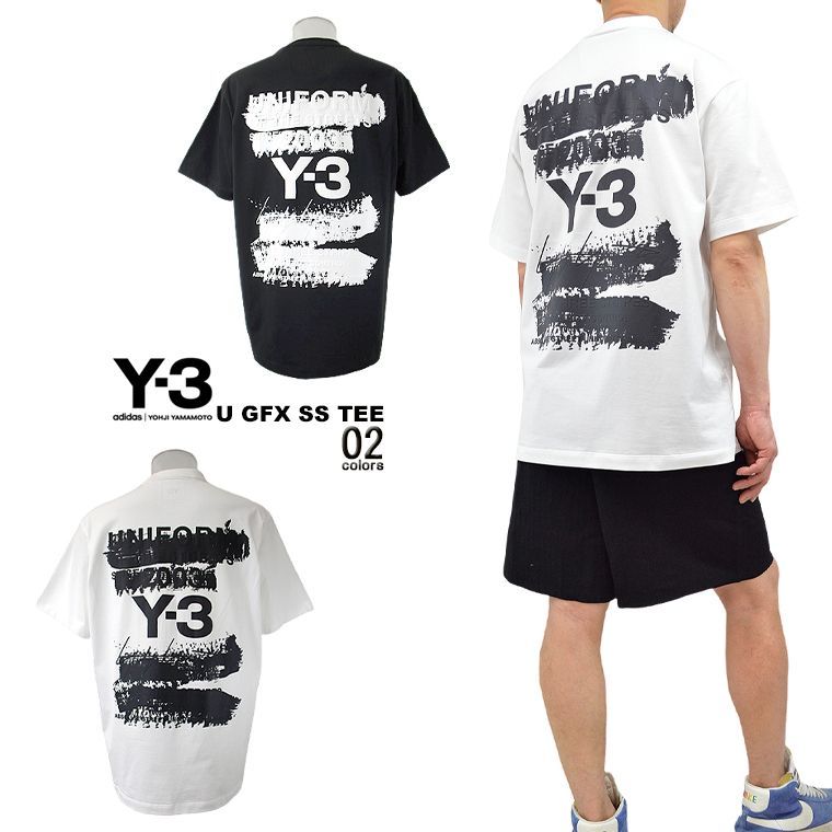 新作 Y-3 ワイスリー バックロゴTシャツ U GFX SS TEE 半袖T