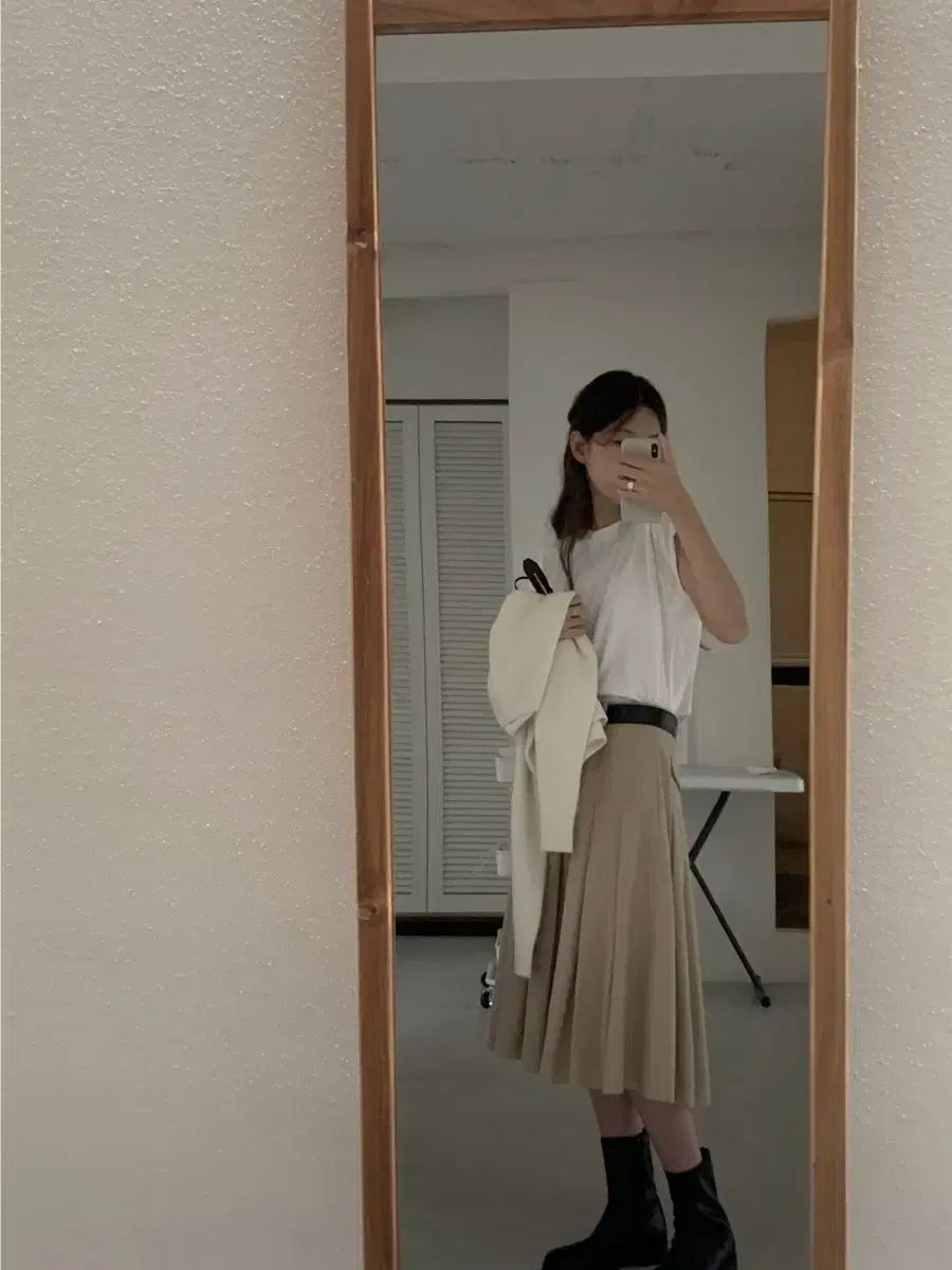 オンス ounce ポケット プリーツ スカート ミュレット SIROKUMA-CORPORATION_COM