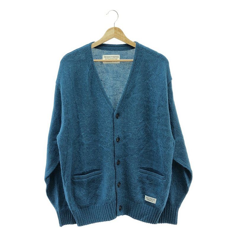 新品未使用！WACKOMARIA MOHAIR CARDIGAN 22ss Wacko Maria Men's Leopard Mohair Cardigan in Beige Wacko Maria