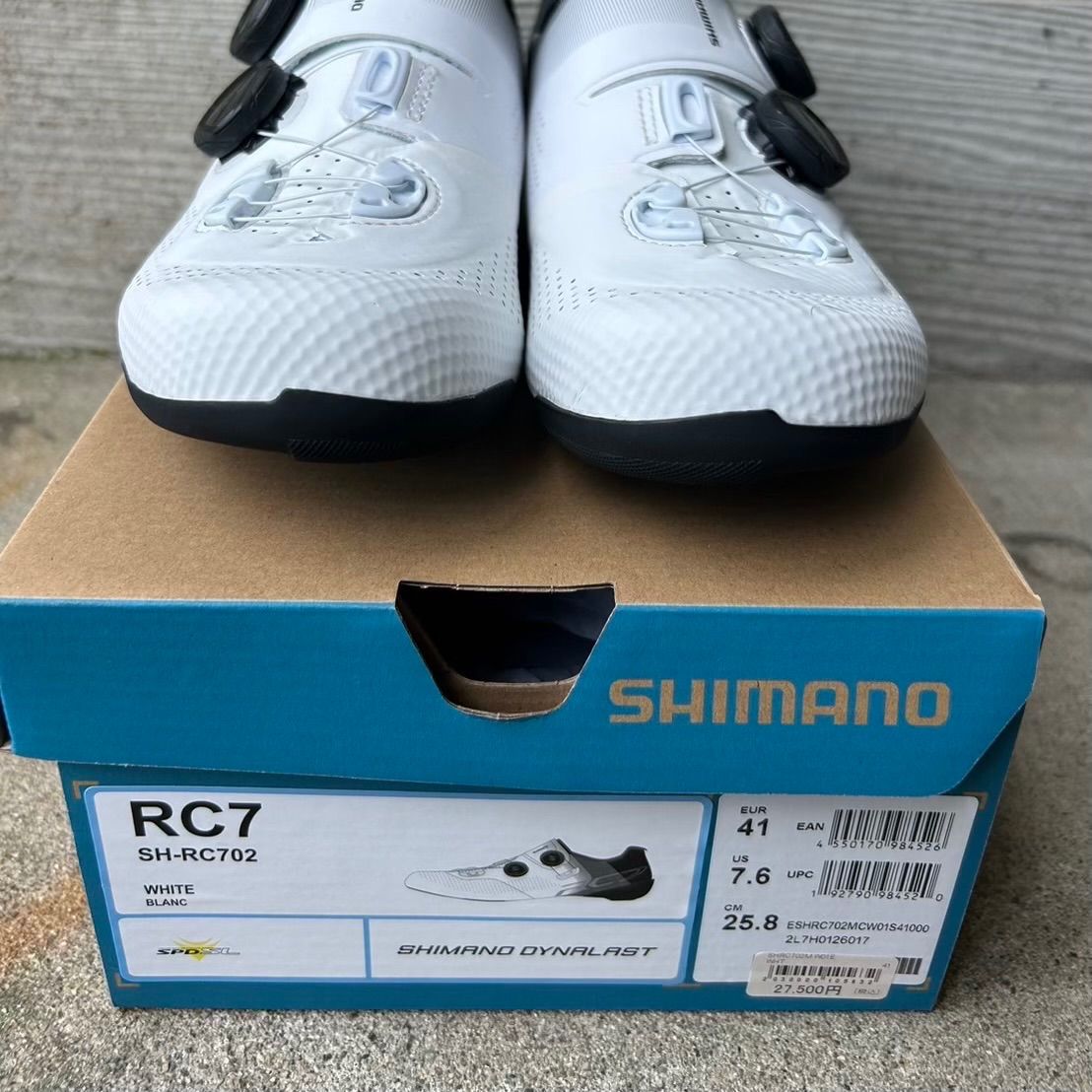 と*し様 Shimano SH-RC7 ホワイト シューズ SHIMANO ( シマノ ) ビンディングシューズ SH-RC703 RC7 ホワイト 46