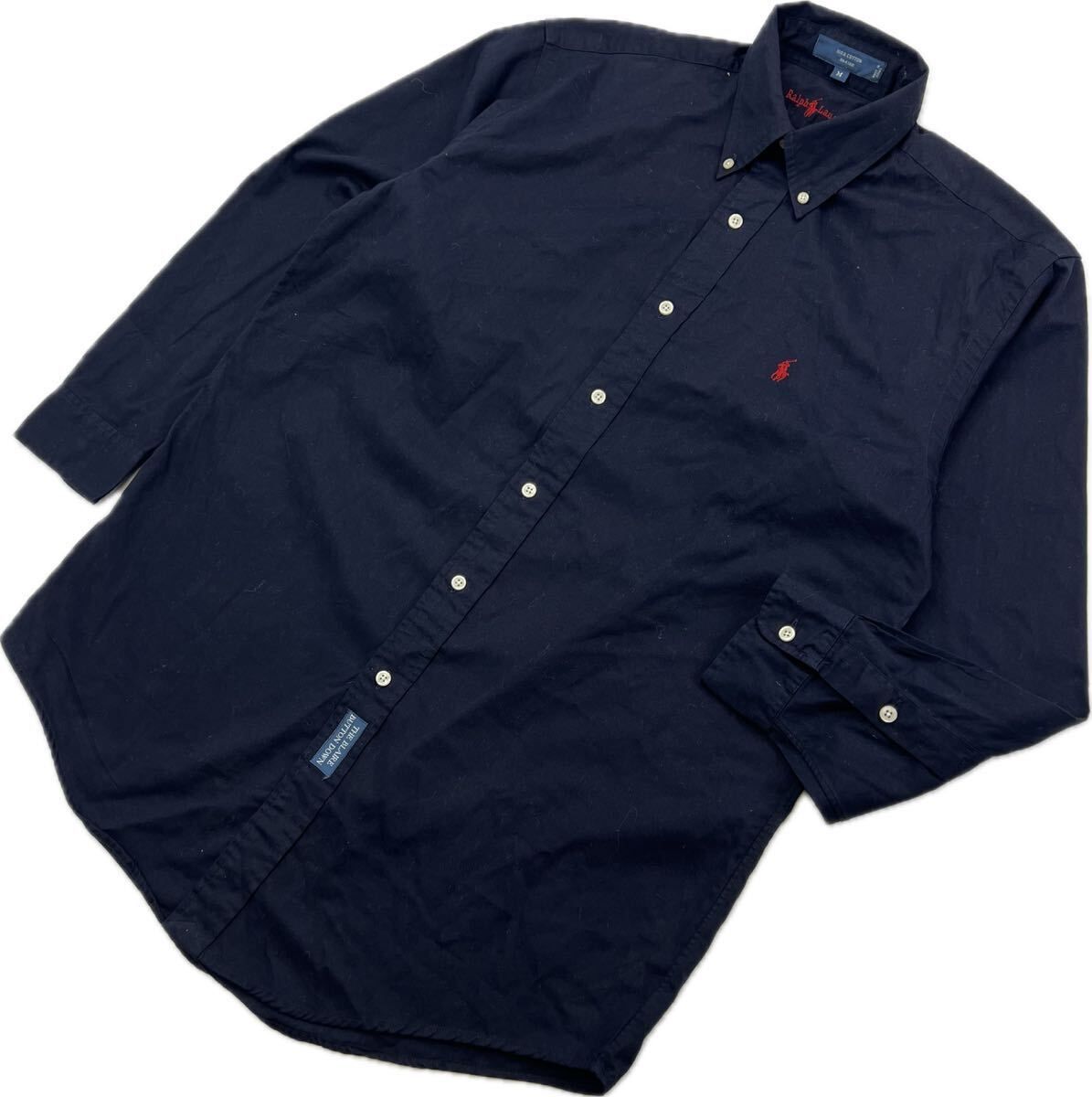 美品 ☆ RALPH LAUREN ☆ BLAIRE ダークネイビー ボタンダウン シャツ 
