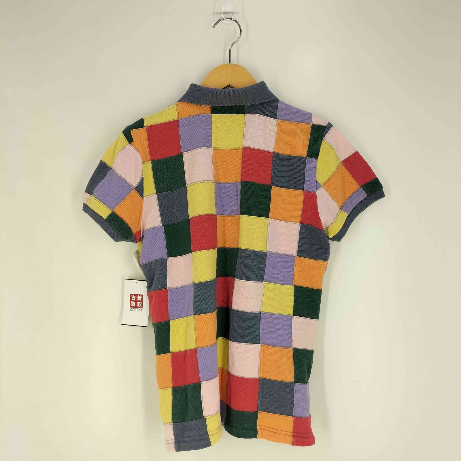 Ralph 新品 加工 パッチワーク ポニー ポロシャツ ステンシル 裾 刺繍 ラルフローレン RALPH LAUREN ポニー刺繍 パッチワーク 鹿の子