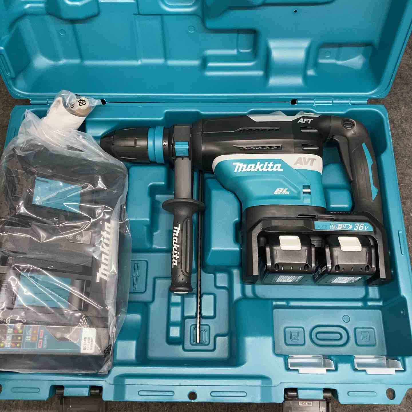 マキタ makita 充電式ハンマドリル HR400DPG2N 36V バッテリー18Vを2個装着 フルセット 純正バッテリー2個 2個口急速充電器 鴻巣店