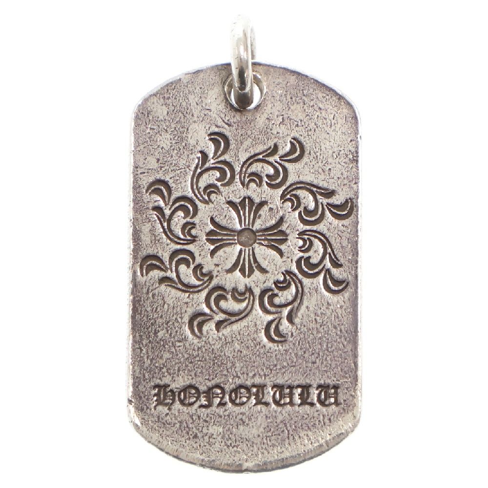 CHROME HEARTS (クロムハーツ) HONOLULU DOG TAG ホノルル限定 ラージ ドッグタグ CHプラス ホースシュー シルバー