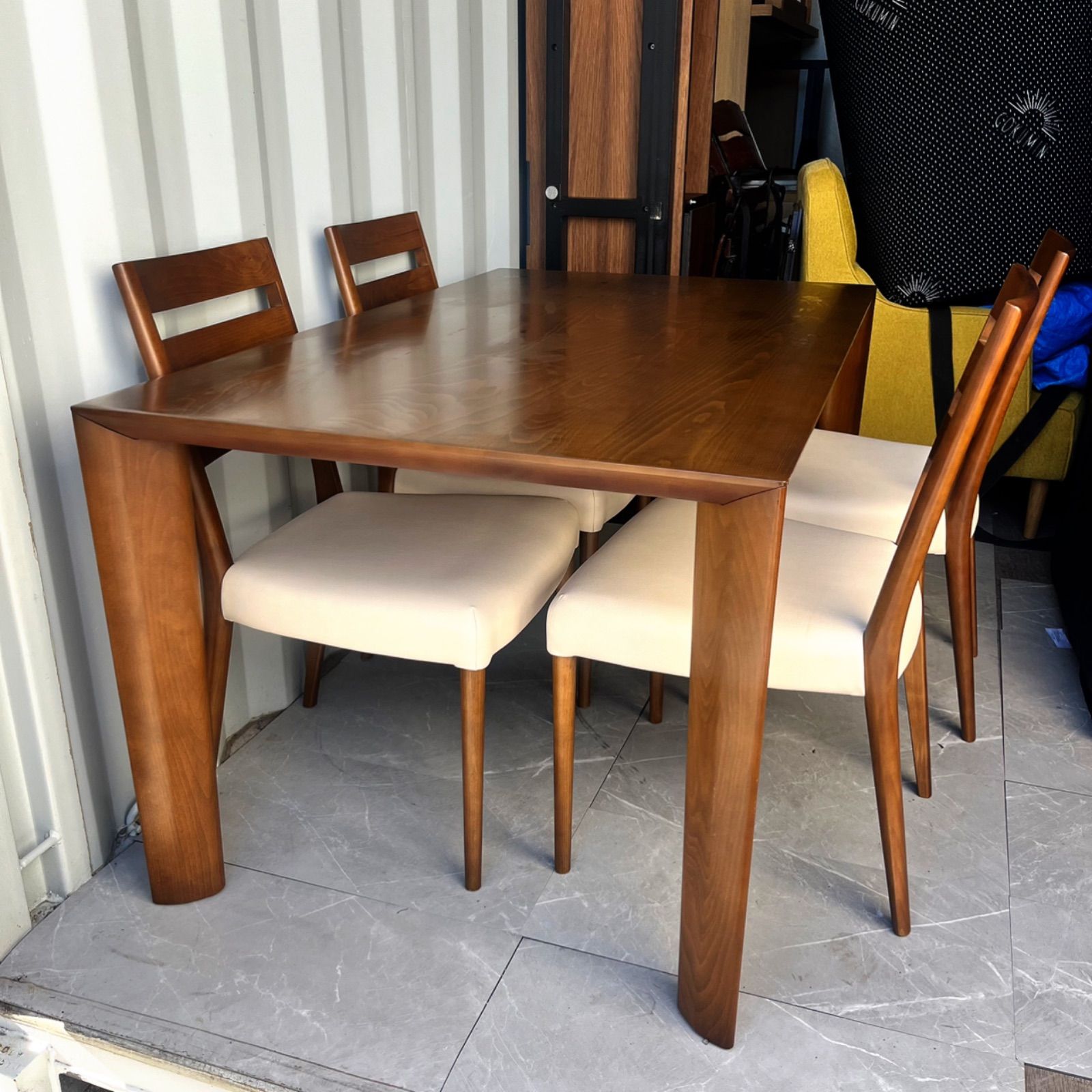 取付無料！カリモク家具 天然木北欧風ナチュラルダイニングテーブル&チェア4脚✨ カリモク家具 特典付◇ダイニング4点セット ダイニングセット