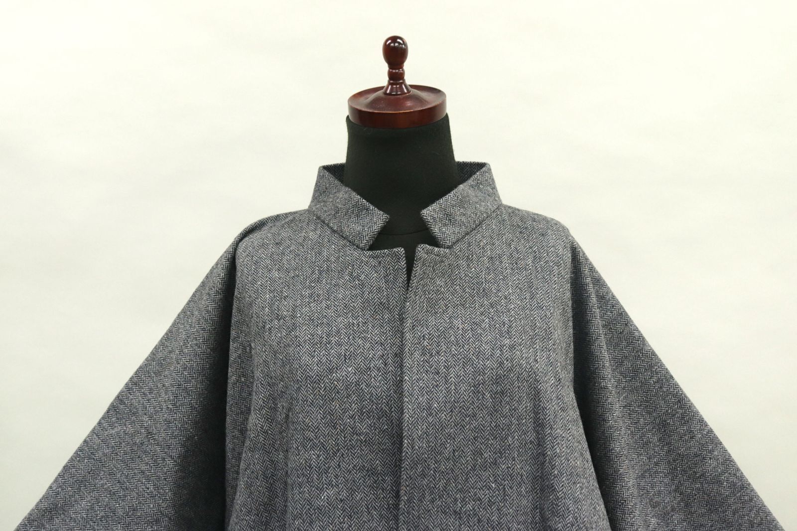 eha3309 メンズ 日本製 ウール スタンドカラー 角袖 和装用 ロングコート WWW_SUPERTOOLSSHOP_NL